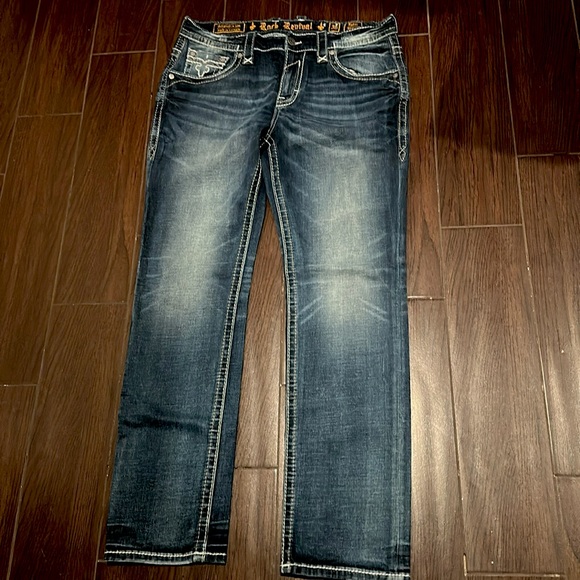 Rock Revival 36x33.5’ Kyler Straight Jeans